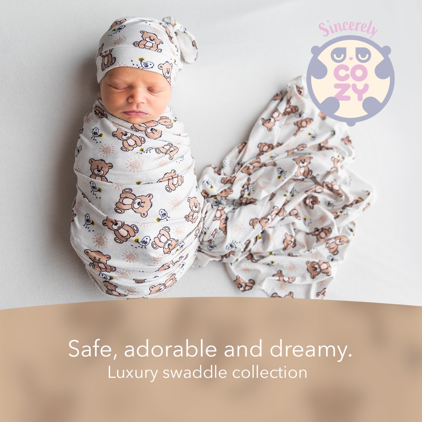 Cozy Teddy Bear swaddle